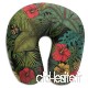 Travel Pillow Tropical Garden Green Red Memory Foam U Neck Pillow for Lightweight Support in Airplane Car Train Bus - B07V3XQ5T7